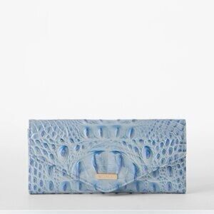 Brahmin Veronica Croc Embossed Leather Wallet, HeavenlyBlue Melbourne, NWT